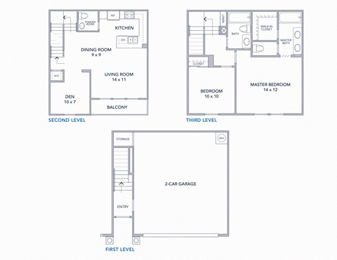 CasaLago Eastlake Apartments 2D Floor Plans L1